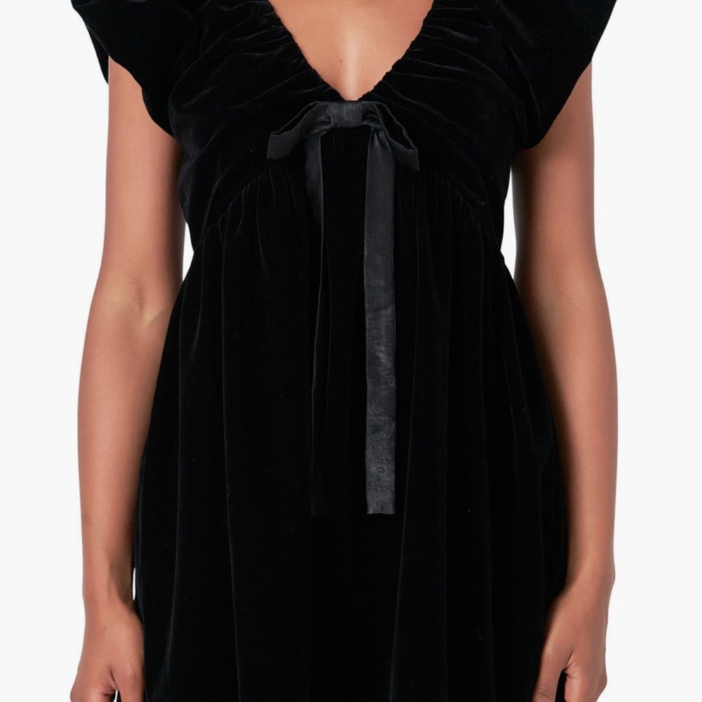 Vici Black Velvet Dress